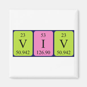 Viv periodic table name magnet