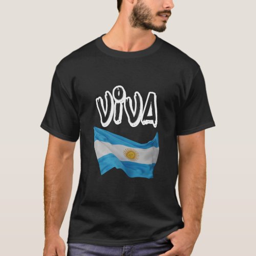 VIVA Argentina_ MESSI MARADONA 10 T_Shirt