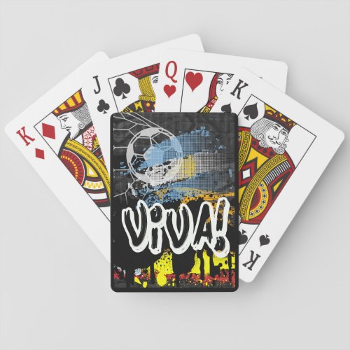 VIVA Argentina World Cup 2022 Messi Maradona Poker Cards