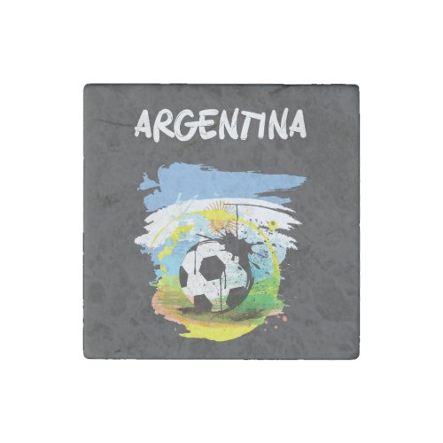 VIVA Argentina World Cup 2022 Messi Maradona  Stone Magnet