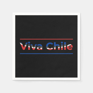 Viva Chile - Proud Chilean Flag Art Napkins