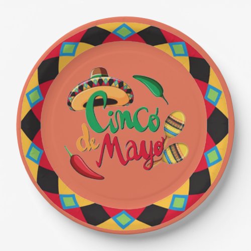 Viva Cinco de Mayo Cinco de Mayo Party Paper Plates