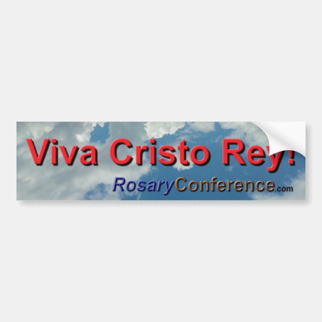 Viva Cristo Rey! Bumper Sticker (Front)
