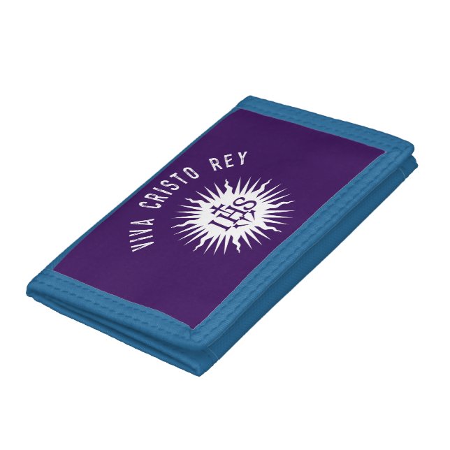 Viva Cristo Rey Catholic Cristeros Gift Trifold Wallet (Bottom)