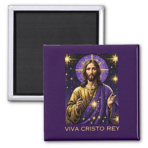 Viva Cristo Rey Catholic Jesus Christ the King Magnet