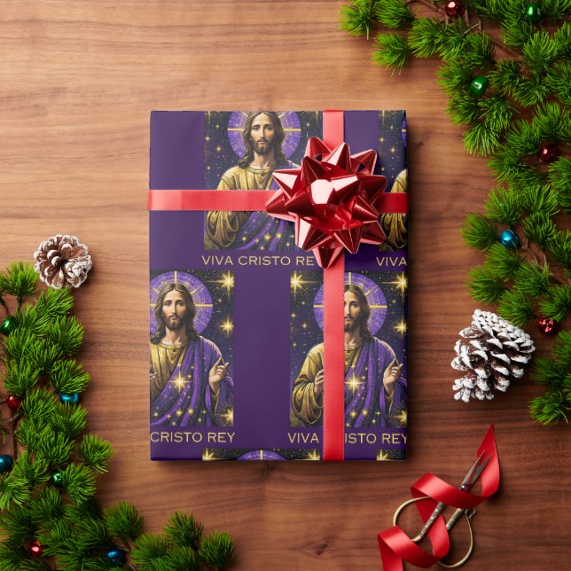 Viva Cristo Rey Catholic Jesus Christ the King Wrapping Paper (Holiday Gift)