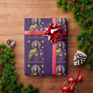 Viva Cristo Rey Catholic Jesus Christ the King Wrapping Paper