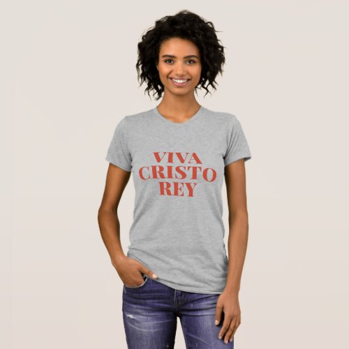 Viva Cristo Rey Graphic T_Shirt