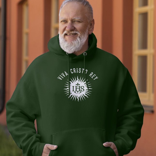 Viva Cristo Rey Hoodie Catholic Traditionalist IHS (Creator Uploaded)
