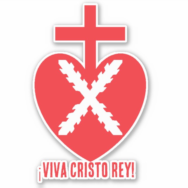 ¡Viva Cristo Rey! Sticker (Front)