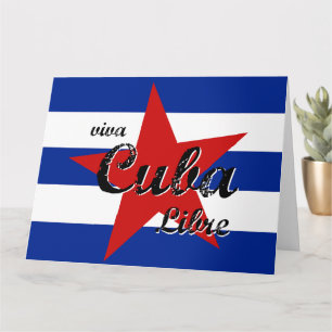 Viva Cuba Libre, Havana, Fidel Castro, Che Guevara Card