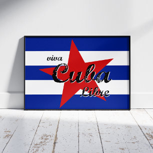 Viva Cuba Libre, Havana, Fidel Castro, Che Guevara Foam Board