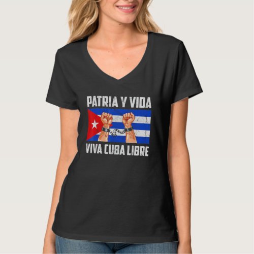 Viva Cuba Libre Patria Y Vida Shirt
