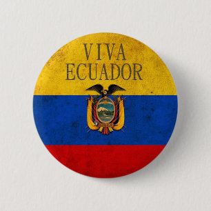 Viva Ecuador Button