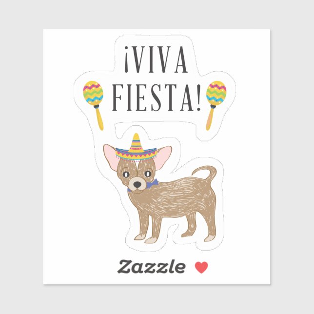 !Viva Fiesta! Chihuahua Sticker (Sheet)
