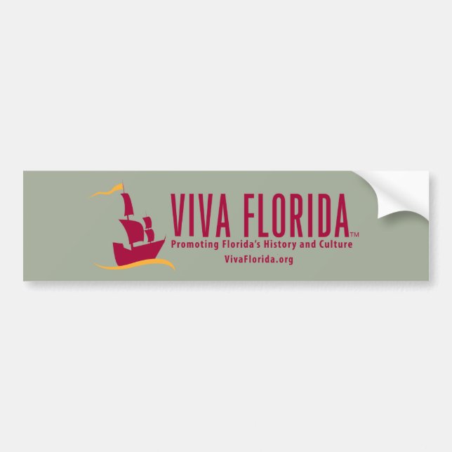 Viva Florida Bumper Sticker (Front)