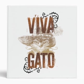 Viva Gato 2 3 Ring Binder by pussinboots at Zazzle