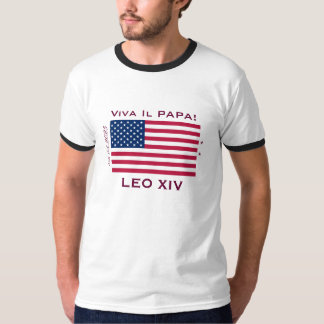 Viva Il Papa Pope LEO XIV Ringer T-Shirt