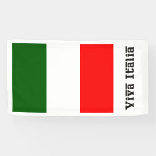 Viva Italia and Italian Flag Banner