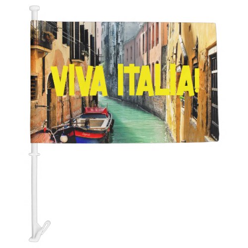 VIVA ITALIA Car Flag