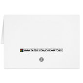viva la evolucion! rainbow chimps cards (Back Horizontal)
