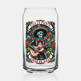 Viva La Fiesta! Cinco de Mayo design Can Glass