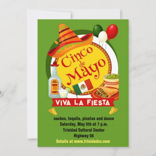 Viva la Fiesta Cinco de Mayo Party Invitation