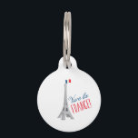 Viva La France Pet ID Tag<br><div class="desc">This beautiful French theme is a beautiful image for your next design.</div>