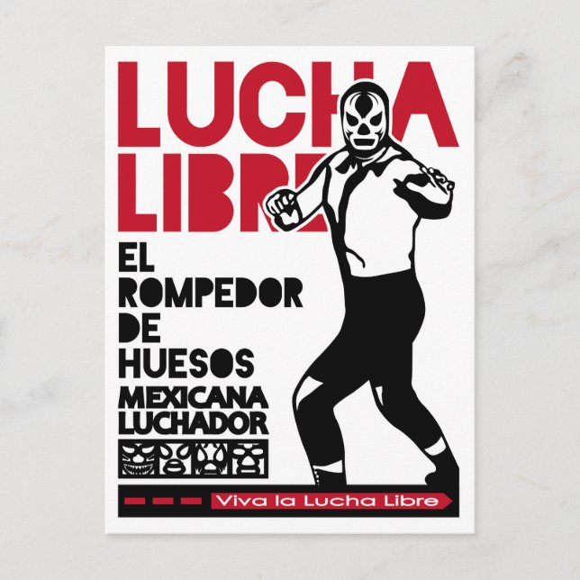 VIVA LA LUCHA LIBRE TRES POSTCARD (Front)
