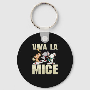 Viva La Mice Mouse Rat Animal Lover Pet Rodent Gif Keychain