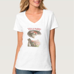 Viva la Muerte Vintage Gothic Floral T-Shirt
