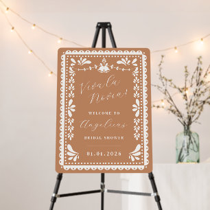 Viva La Novia Bridal Shower Papel Picado Welcome Foam Board