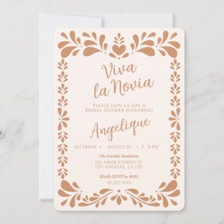 Viva La Novia Mexican Bridal Shower Invitation