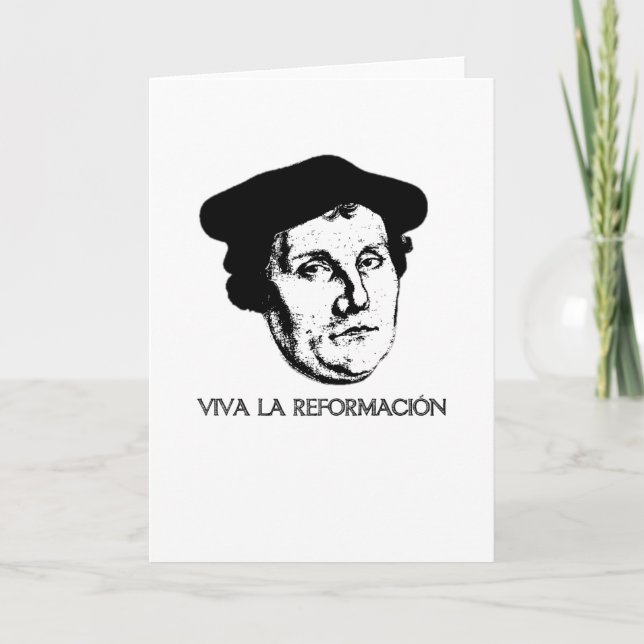 Viva La Revolución Greeting Card - Martin Luther (Front)