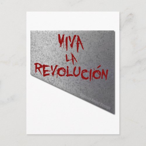 Viva la Revolucion Guillotine Postcard
