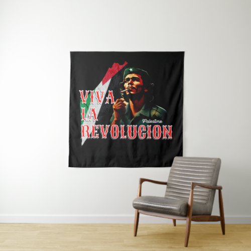 Viva La Revolucion Palestine Tapestry
