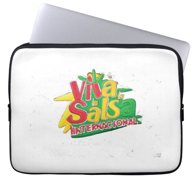 Viva la Salsa Internacional Laptop Sleeve (Front)