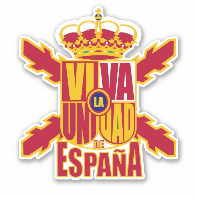 Viva la Unidad de España Sticker (Front)