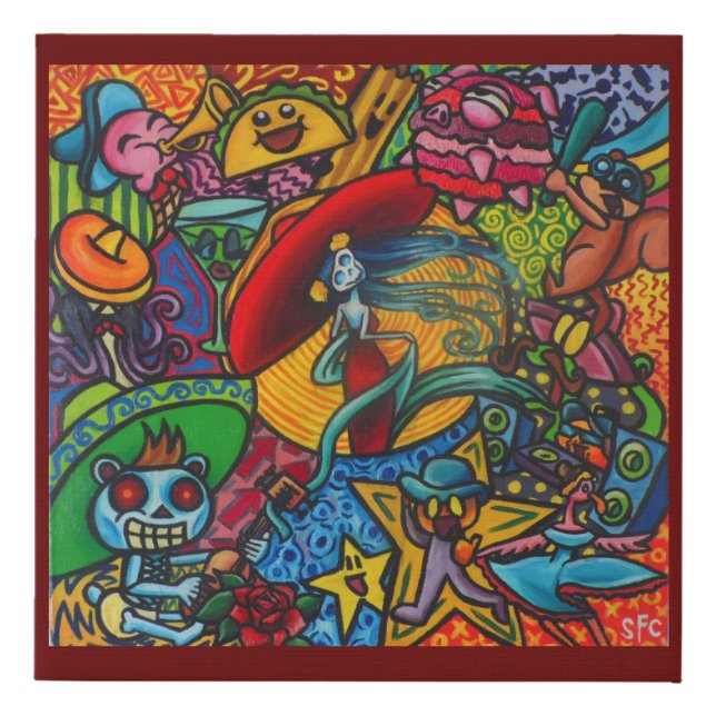 Viva La Vida By Squid Fear City (2.5) Faux Canvas Print (Front)