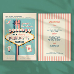 Viva Las Vegas Bachelorette Weekend Invitation