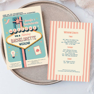 Viva Las Vegas Bachelorette Weekend Invitation