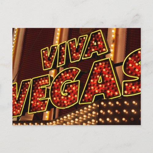 Viva Las Vegas Postcard