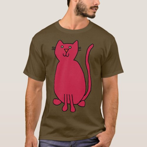 Viva Magenta Cat Color of the Year 2023 T_Shirt