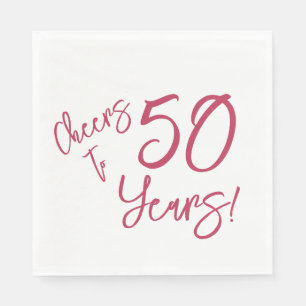 Viva Magenta Cheers to 50 Years Napkins