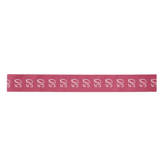 Viva Magenta Cheers to 50 Years   Satin Ribbon (Front)