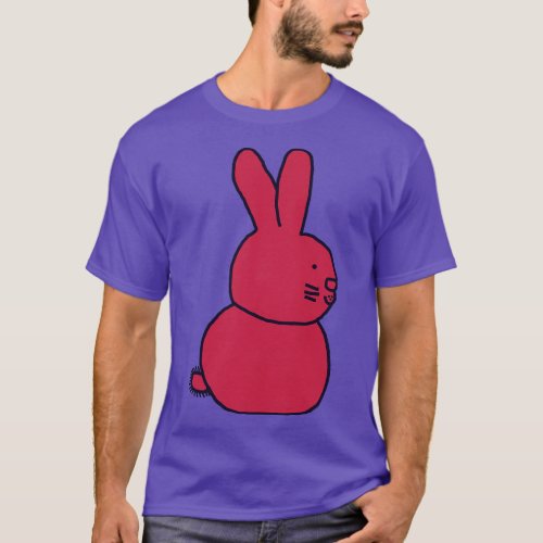 Viva Magenta Color of the Year 2023 Bunny Rabbit T_Shirt