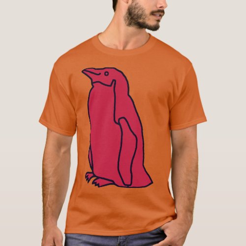 Viva Magenta Color of the Year 2023 Penguin T_Shirt