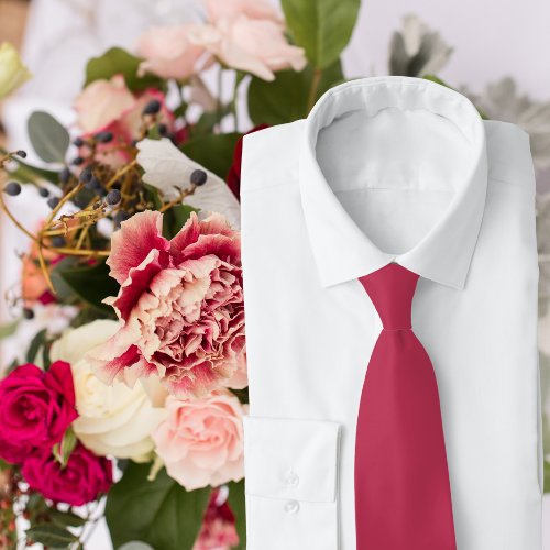 Viva Magenta Coordinating Wedding Neck Tie