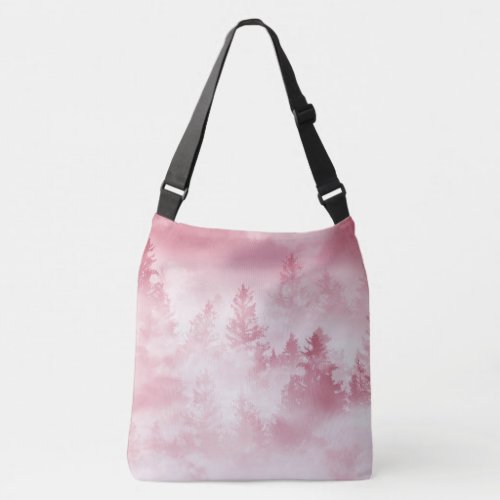 Viva Magenta Forest Dream 1 wall decor art  Crossbody Bag