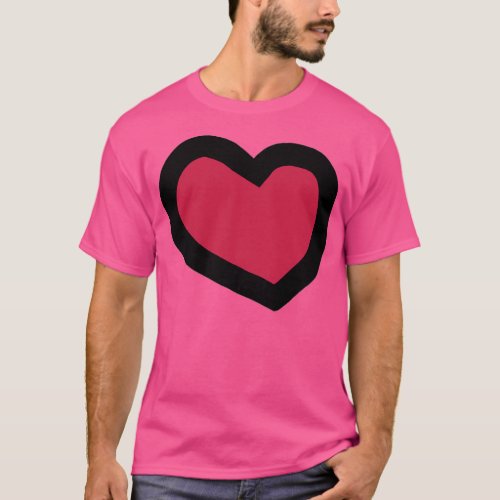 Viva Magenta Heart for Valentines Day T_Shirt